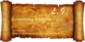 Losonczy Ildikó névjegykártya