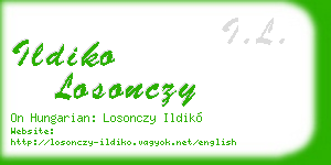 ildiko losonczy business card